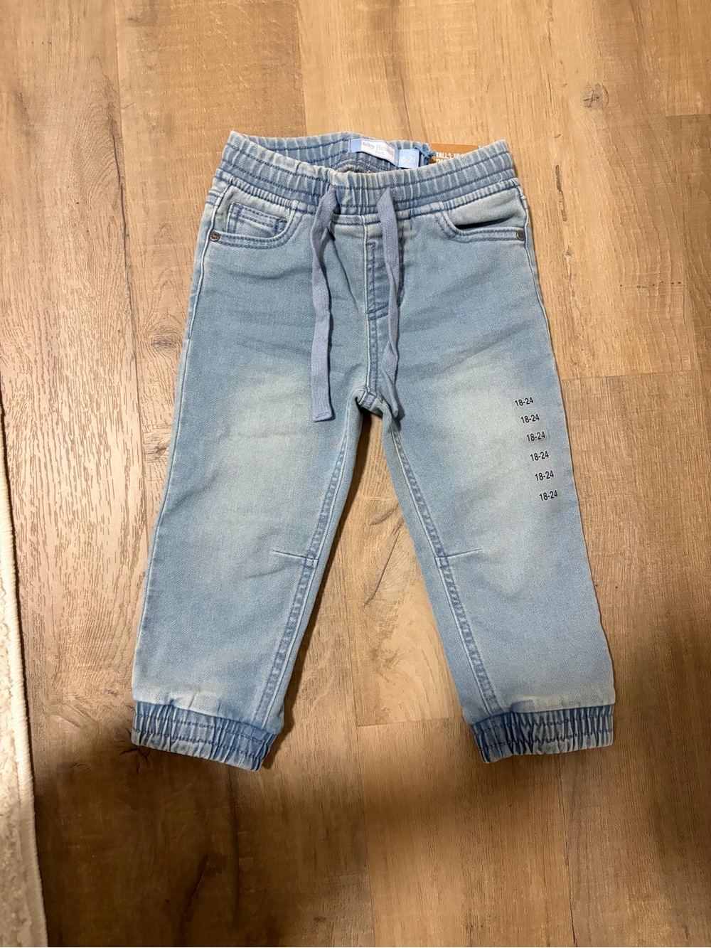 Light Blue Kids Jogger Denim Pants